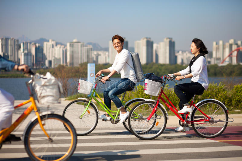 В Сеуле создаются многокилометровые маршруты для велосипедистов